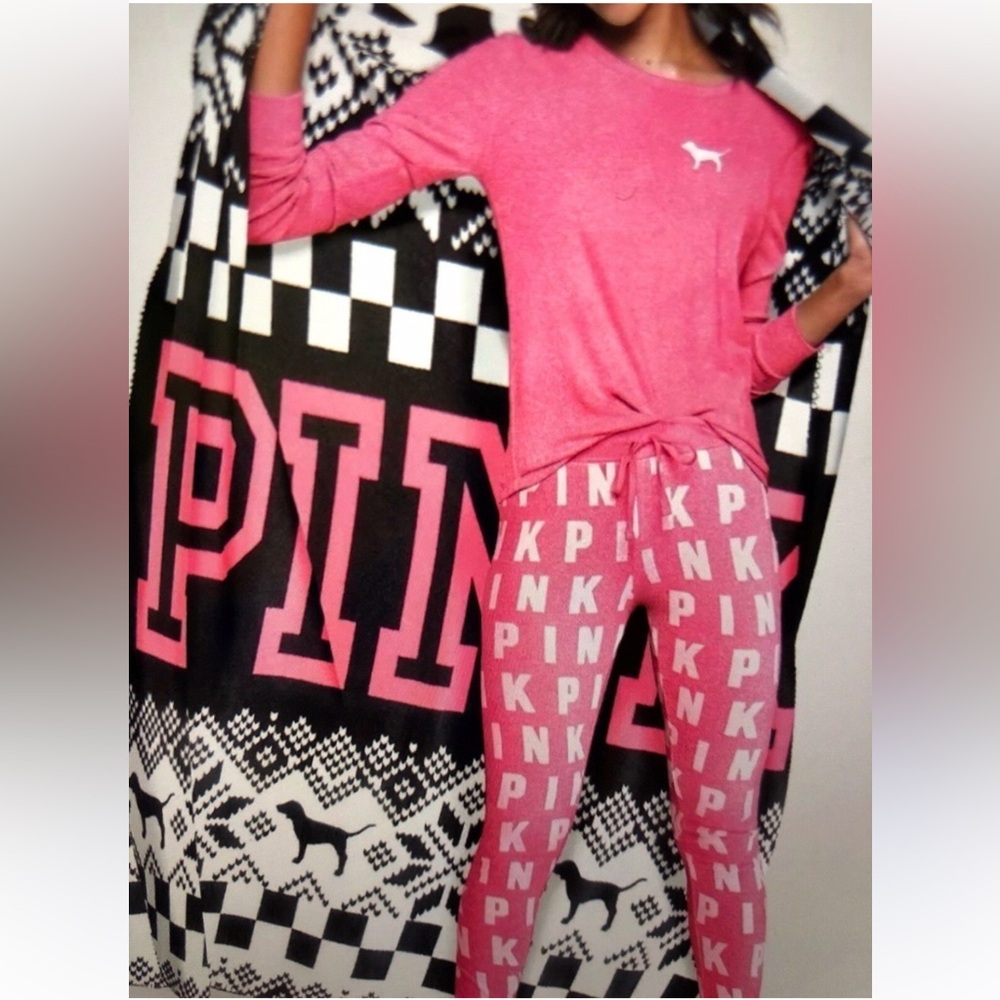 Pink Dog Print  Pajamas